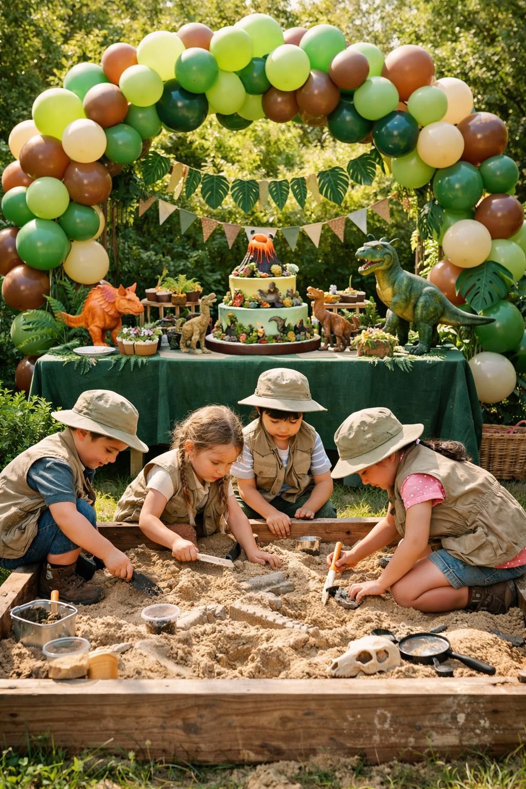 organisez un anniversaire dinosaure unique et original qui émerveillera tous les parents et ravira les enfants avec des activités ludiques et une décoration hors du commun.