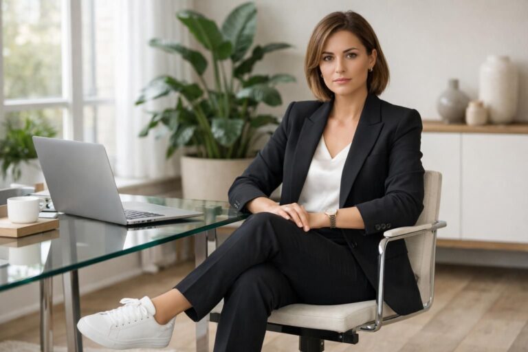 Baskets au bureau : le guide ultime pour rester chic sans paraître adolescente
