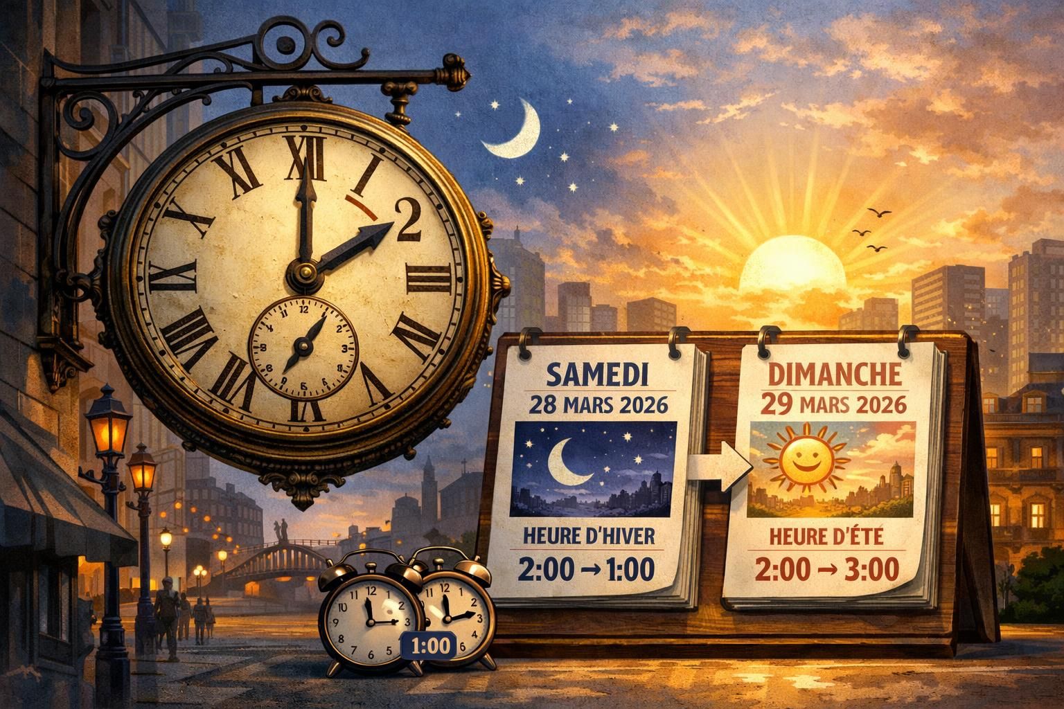 découvrez tout ce qu'il faut savoir sur le changement d'heure 2026 pour éviter tout retard et bien vous organiser.
