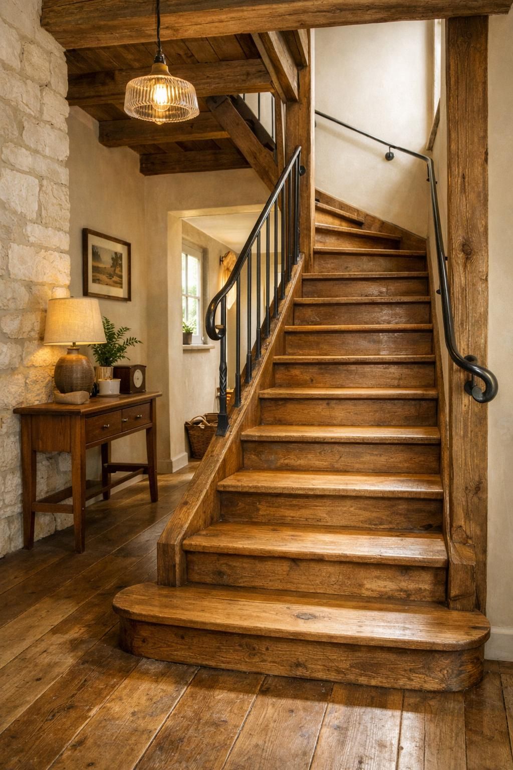 découvrez l'astuce de grand-mère pour redonner à votre escalier en bois son éclat d'origine sans dépenser une fortune. facile, économique et efficace !