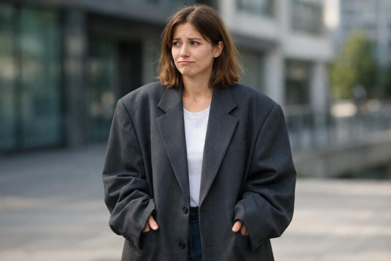 Porter le blazer oversize : l’erreur de style que 90 % des femmes commettent sans s’en rendre compte